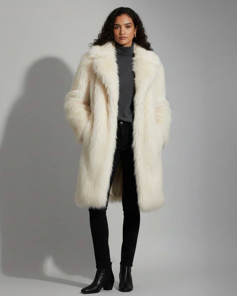 Faked fur coat