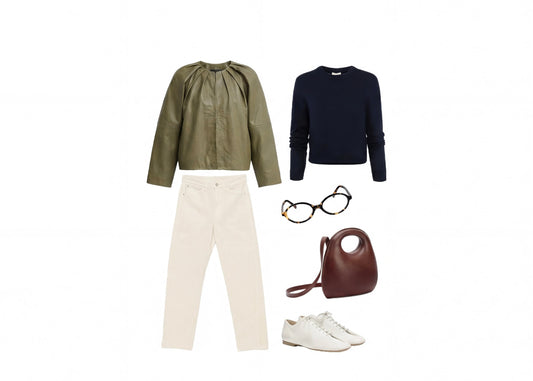 Olive Calm with Navy Depth