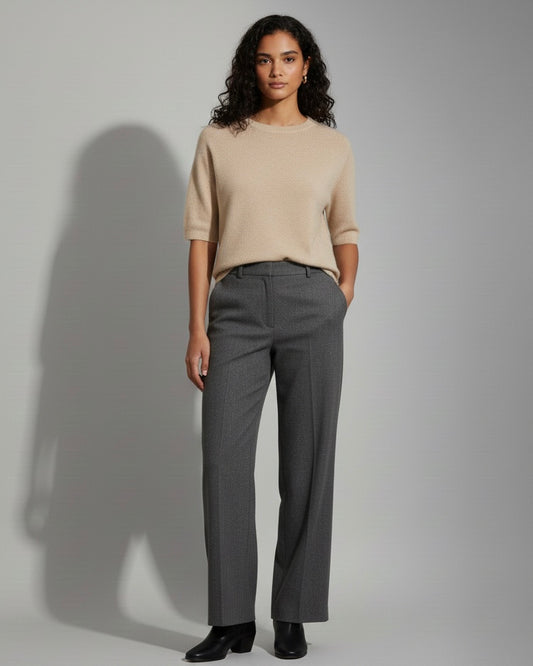 Cashmere blend knit top