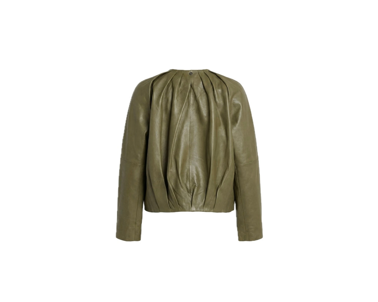 Pedro Del Hierro
pleated leather jacket