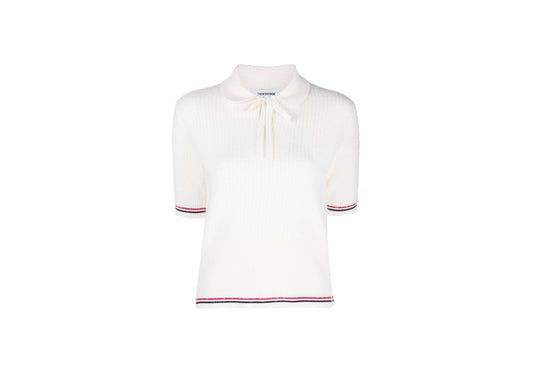 Thom Browne RWB-stripe knitted T-shirt