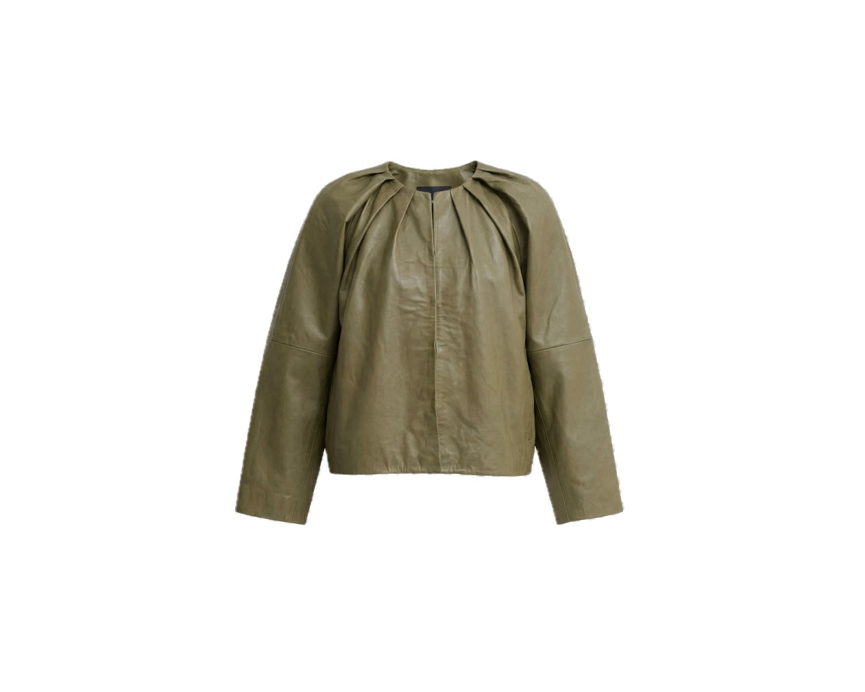 Pedro Del Hierro
pleated leather jacket
